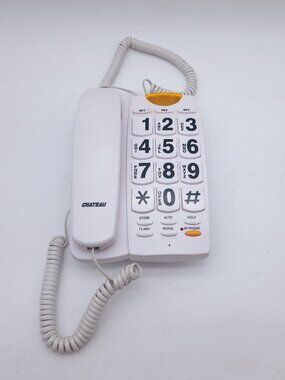 Large Numbers Push Button Telephone by Chateau